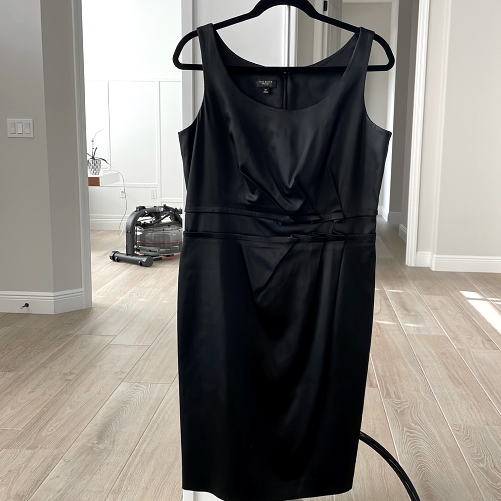Black sleeveless Talbots dress